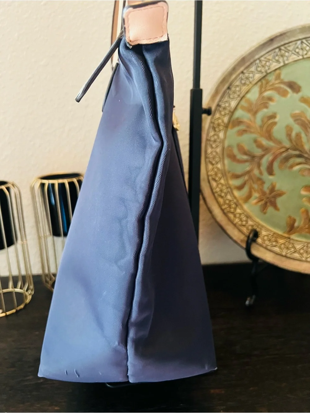 RADLEY LONDON Navy Tote with Tan Straps